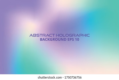 Abstract multi pastel colors holographic gradient style. mesh background and wallpaper backdrop, website or banner. vector illustration