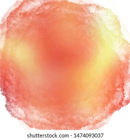 Abstract multicolor aquarelle background. Gradient hand made watercolor stock wallpaper. Textured warm colored template.