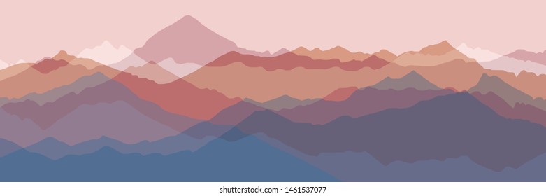 Abstract multicolor background, imitation of mountain ranges. Vector illustration.