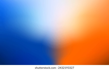 Abstract multicolor background with lamp shapes. Gradient illustration in orange and blue colors