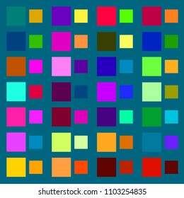 Abstract Multicolor Background, Squares