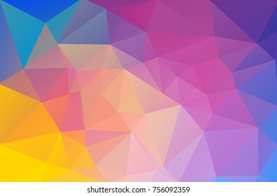Abstract multicolor background with triangle shapes