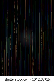 Abstract multicolor background. vertical lines and stripes. Vector. Black background .EPS 10.