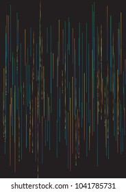 Abstract multicolor background. vertical lines and stripes. Vector. Black background .EPS 10.