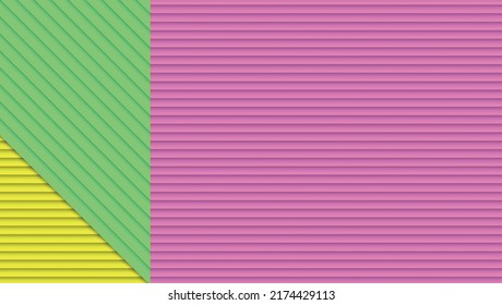 Abstract multicolor background. Yellow, red and pink colors. Geometric shapes with shadow. Vector illustration.