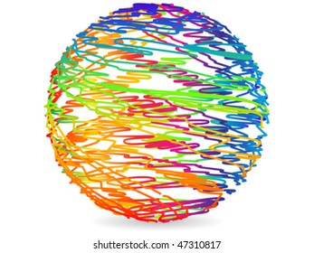 abstract multicolor ball