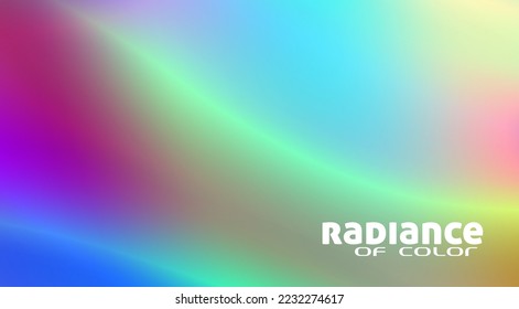 Abstract multicolor blurred background with radiance of color. Refulgent vector graphic pattern