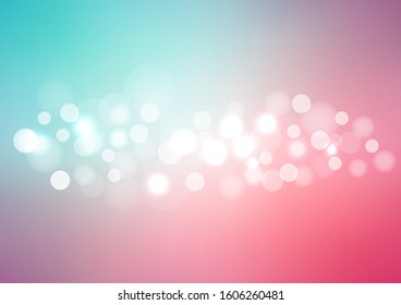 Abstract multicolor blurred lights bokeh background. Vector illustration