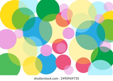 Abstract multicolor circles background for design