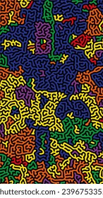 Abstract Multicolor Colorful Pattern for Wallpaper, Poster Background Design Backdrop. Vector Illustration.