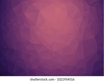 Abstract Multicolor dark pink, blue polygonal illustration, which consist of triangles. Geometric background in Origami style with gradient. Triangular design for your business.
