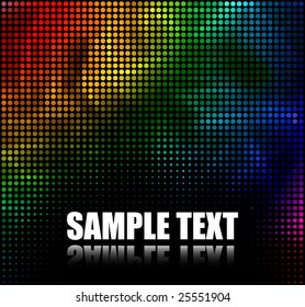 Abstract Multicolor Dots Background (Vector) - - Check my portfolio for more.