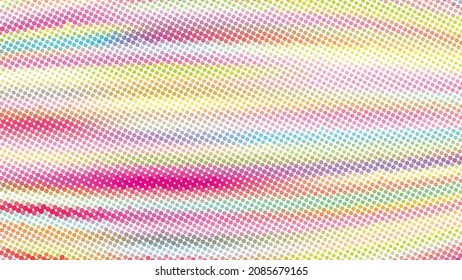 Abstract multicolor dotted background with halftone effect. Colorful vector graphic pattern. CMYK colors