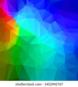 Abstract multicolor emerald green background. Vector polygonal design illustrator
