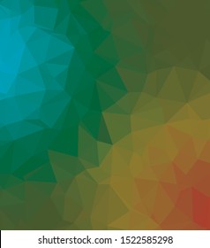 Abstract multicolor emerald green background. Vector polygonal design illustrator