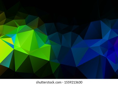Abstract multicolor emerald green background. Vector polygonal design illustrator