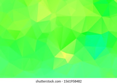 Abstract multicolor emerald green background. Vector polygonal design 