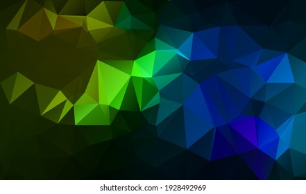 Abstract multicolor emerald green background. Vector polygonal design illustrator