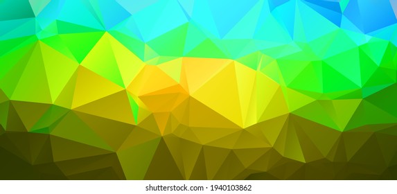 Abstract multicolor emerald green background. Vector polygonal design illustrator