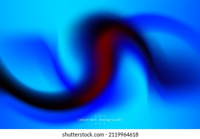 la curva de flujo multicolor abstracta con fondo azul brillante borroso se puede utilizar para la presentación de tecnología web plantilla decoración papel tapiz publicidad de producto fácil de usar Vector eps. 