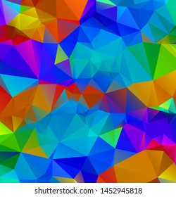 Abstract multicolor full Color rainbow background. Vector polygonal design illustrator