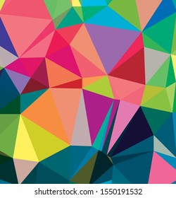 Abstract multicolor full Color rainbow background. Vector polygonal design