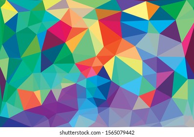 Abstract multicolor full Color rainbow background. Vector polygonal design illustrator