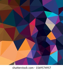 Abstract multicolor full Color rainbow background. Vector polygonal design illustrator