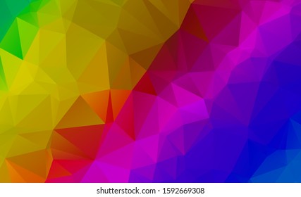 Abstract multicolor full Color rainbow background. Vector polygonal design illustrator
