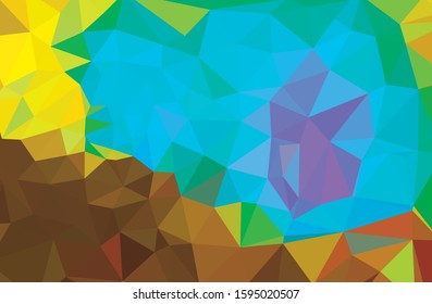 Abstract multicolor full Color rainbow background. Vector polygonal design illustrator