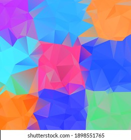Abstract multicolor full Color rainbow background. Vector polygonal design illustrator