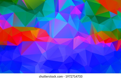 Abstract multicolor full Color rainbow background. Vector polygonal design illustrator