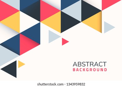 Abstract multicolor geometric background vector