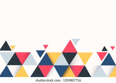 Abstract multicolor geometric background vector