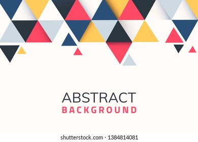 Abstract multicolor geometric background vector