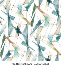 Abstract multicolor geometric digital design pattern