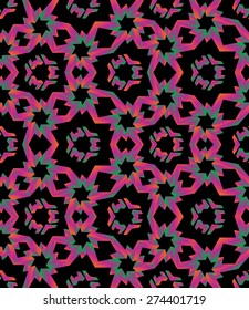 Abstract multicolor geometric seamless pattern vector