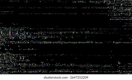 Abstract multicolor glitch texture illustration. Retro video noise with static distortion. Digital screen problem background. - Powered by Shutterstock - Get 15% off with code: PIKWIZARD15