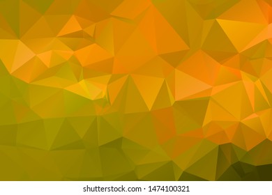 Abstract multicolor golden yellow background. Vector polygonal design illustrator