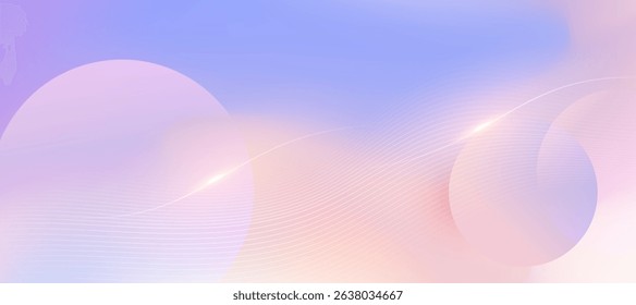 Abstract multicolor gradient background with soft shapes. Vector.