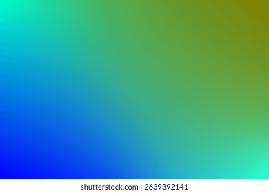 Abstract multicolor Gradient in Blue, Green, and Yellow Shades
