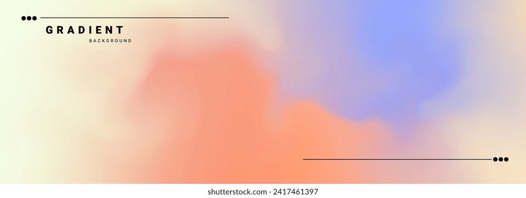 Abstract multicolor gradient blurred background vector.