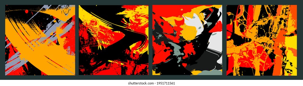 Abstrakte mehrfarbige Grunge-Textur-Vorlage mit abstrakten Hintergrundkompositionen Modernes Kunstdesign