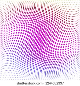 Abstract multicolor halftone geometric pattern. Design template vector illustration.Modern polka dots background for web sites, banners, corporate identity, cover design,business cards