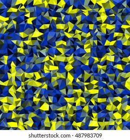 Abstract multicolor low-poly vector background - decorative pattern