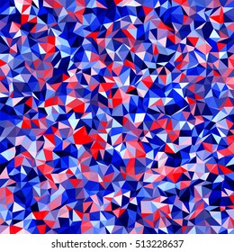 Abstract multicolor low-poly vector background - decorative pattern