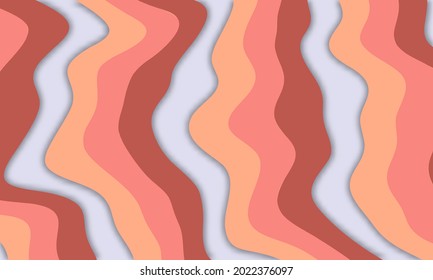 Abstract Multicolor Modern Background With Papercut Style, Colorful Modern Papercut Background