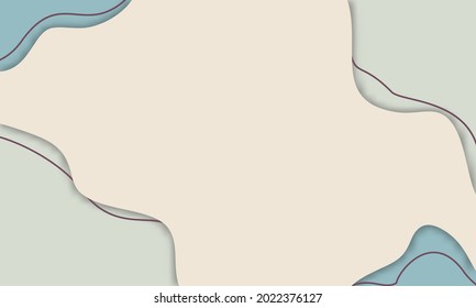 Abstract Multicolor Modern Background With Papercut Style, Colorful Modern Papercut Background