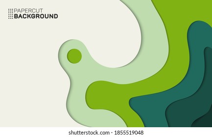 Abstract Multicolor Modern Futuristic Papercut Background. Abstract design template for brochures, flyers, magazine, business card, branding, banners, headers, book covers, notebooks background vector