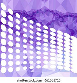 Abstract multicolor mosaic backdrop with dots. Geometric low polygonal background. Design element for book covers, presentations layouts, title backgrounds. Vector clip art.